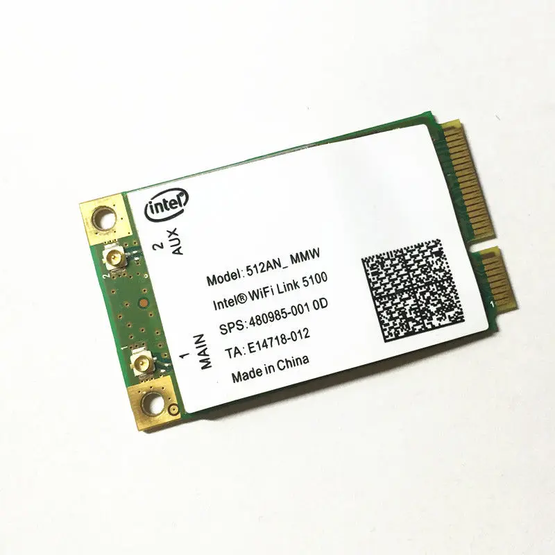 Bezvadu Adapteris Karte Intel 5100 5100agn WIFI 512AN_MMW 300Mbps Mini pilnu PCI-E WLAN 2.4/5GHz Moduli, dell, acer, asus