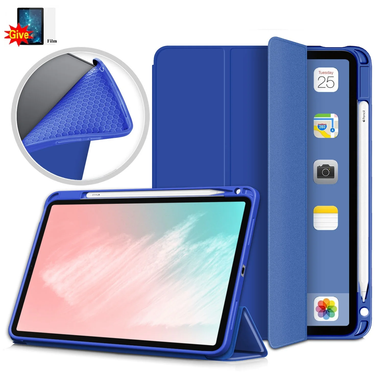 Biznesa Planšetdatoru Gadījumā Jauno iPad Gaisa 4. Paaudzes Gadījumā 2020. gadam ar Auto Sleep/Wake up Lietā par iPad 4 Gaisa 10.9