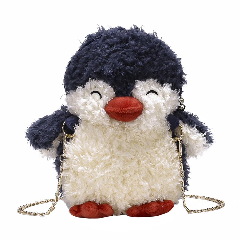 Candice guo plīša rotaļlieta pildījumu lelle karikatūra dzīvnieku pingvīns crossbody Soma monētu maisiņu somā maku meitene pakete dzimšanas dienas dāvanu 1gab.