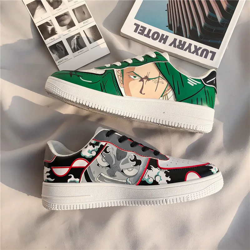 COOLVFATBO-zapatos de lona de Naruto para hombre, zapatillas vulcanizadas de Akatsuki Itachi, para Cosplay, escuela, al viajes