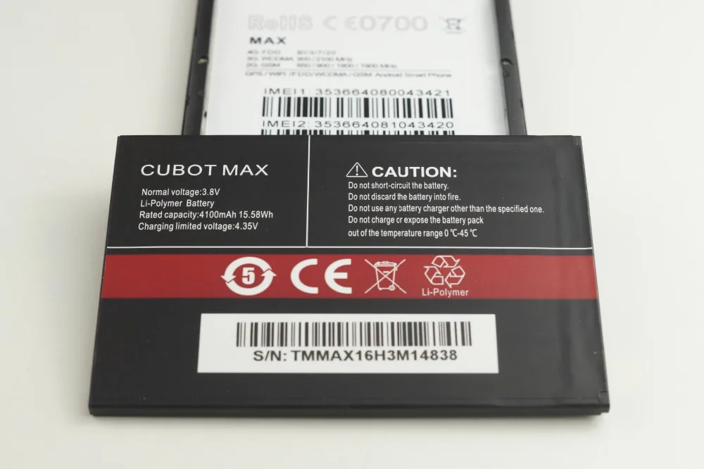 CUBOT MAX Akumulatora 4100mAh Nomaiņa rezerves akumulatoru, Lai CUBOT MAX Mobilo Telefonu Noliktavā