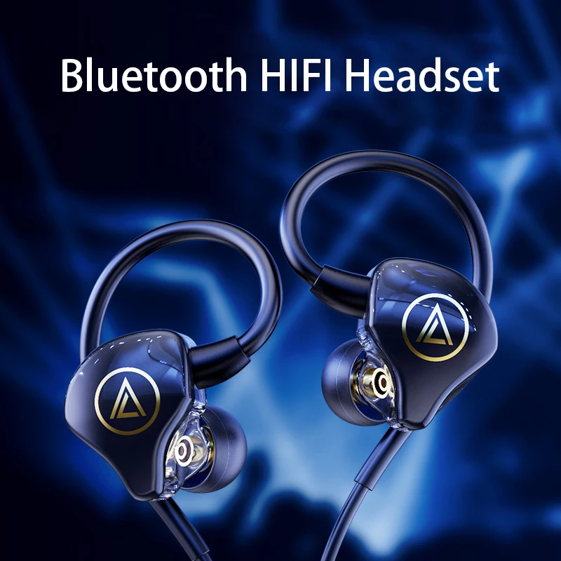 DDJ X12HIFI Bluetooth Bezvadu Austiņas, Basu, Stereo Troksni Ausī Karājas Kakla Magnētiskās Sporta Austiņas Ar Mikrofonu