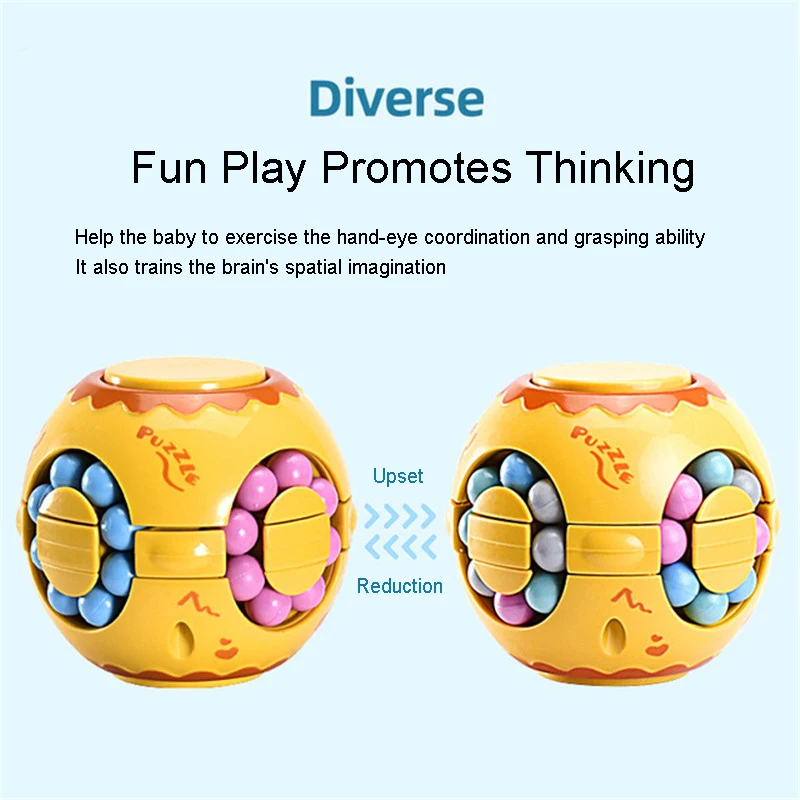 Dekompresijas Artefakts Bērnu Izglītības Smadzeņu Attīstību Rotaļlieta Pirkstu Top Mazie Burvju Pupas Burger Cube Rotaļlieta Puzzle Meitene Zēns