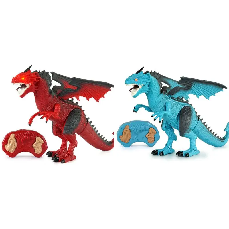 Dinozauru Rotaļlietas, Dāvanas, Tālvadības Dinozauru Rotaļlietu ar Kājām Imitētu Rēkt Spray Tālvadības Dinozauru