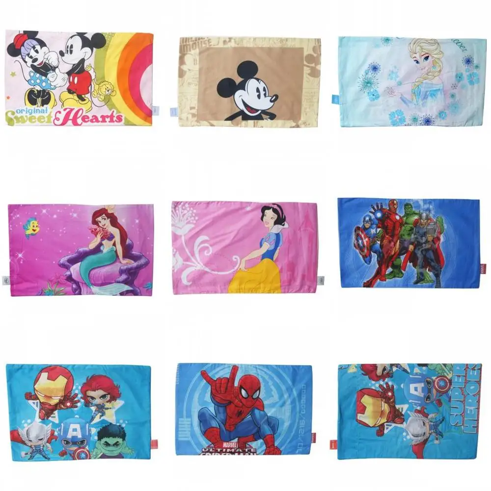 Disney Cartoon Mickey Minnie Mouse Spilvendrāna sniegbaltīte Vinnijs Bērnu Bērni Zēni Meitenes Spilvena Segums Dekoratīvās Kokvilnas 30x50CM