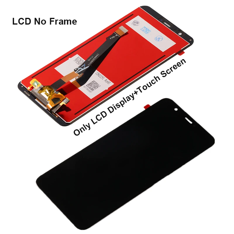 Displeja Huawei P Smart 2018 LCD Displejs, Touch Screen Ar Rāmi Digitizer Montāža Ekrāns Huawei P Smart Displejs Pārbaudīta