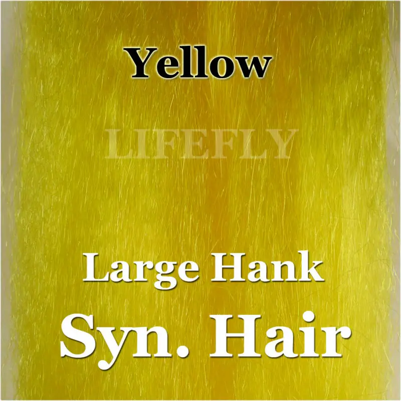 Dzeltena Krāsa / Liels Henks Sintētisko Matu, Super Mati, Lidot Piesaisti, Jig, Lure Pieņemšanas