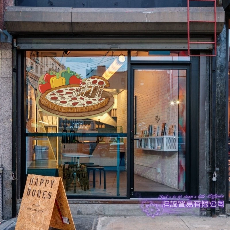 Express Pizza Uzlīme Restorāns Decal Plakātu Vinila Art Sienas Uzlīmes Decor Sienas Pica Uzlīme, Sienas Decal Pica Stikla Decal