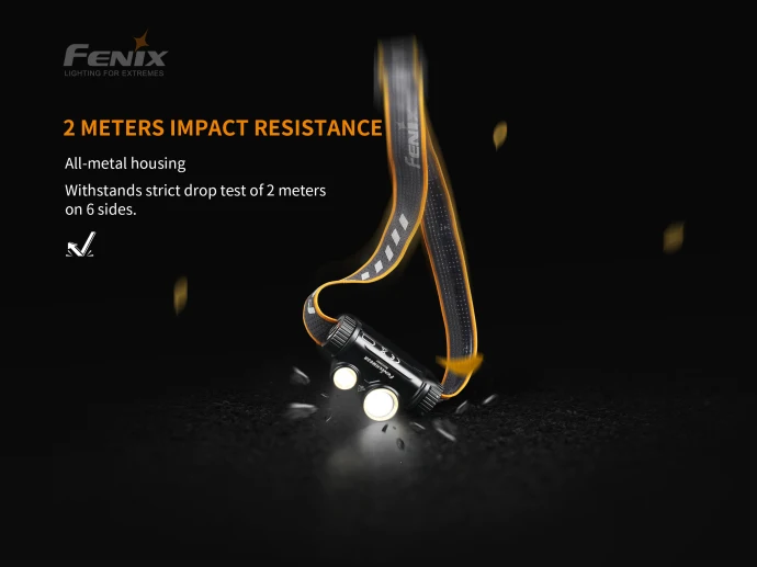 FENIX HM65R 1400 Lm Tri-pierādījums, Magnija Lukturis Ilgi-laiks un Augstas intensitātes Āra ietver Baterijas