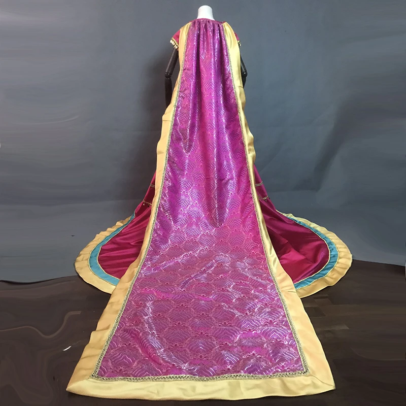 Filma 2019 Aladdin Princese Cosplay Kostīmu Jasmīns Kleitu, Tērpu Vainagu Iedomātā Halloween Kostīmi Kronēšanas Garu Apmetni, Sievietes, Meitenes