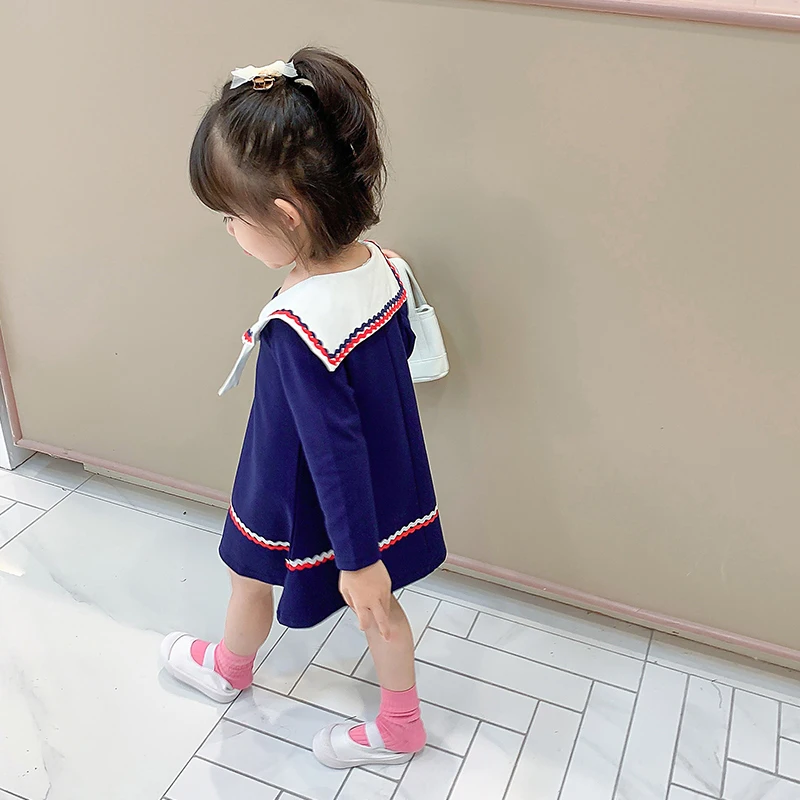 Gooporson Pavasarī Bērni Kleitas Meitenēm Modes korejas garām Piedurknēm Princese Kleita, Kostīms Puse Vestidos Maz Bērnu Drēbes