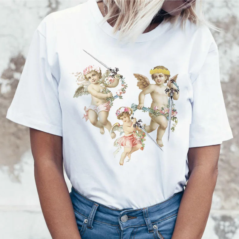 Grunge estētisko t krekls Smieklīgi stila ulzzang Tumblr sieviešu top korejas 90s apģērbu, sieviešu t-krekls vaporwave tee kreklu drēbes