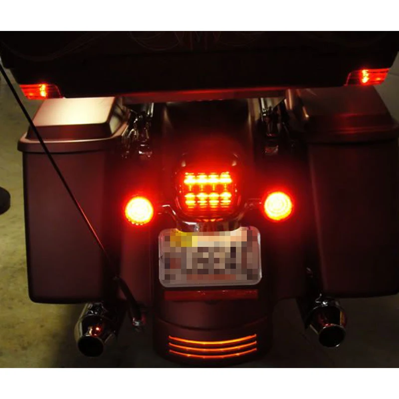 GTinthebox 2GAB Nav Hyper Flash 1156 48-SMD Red LED Aizmugures Pagrieziena Signālu Panelī Iedegas Uguns Gredzenu Komplekts Harley Davidson Aizmugurējie Lukturi