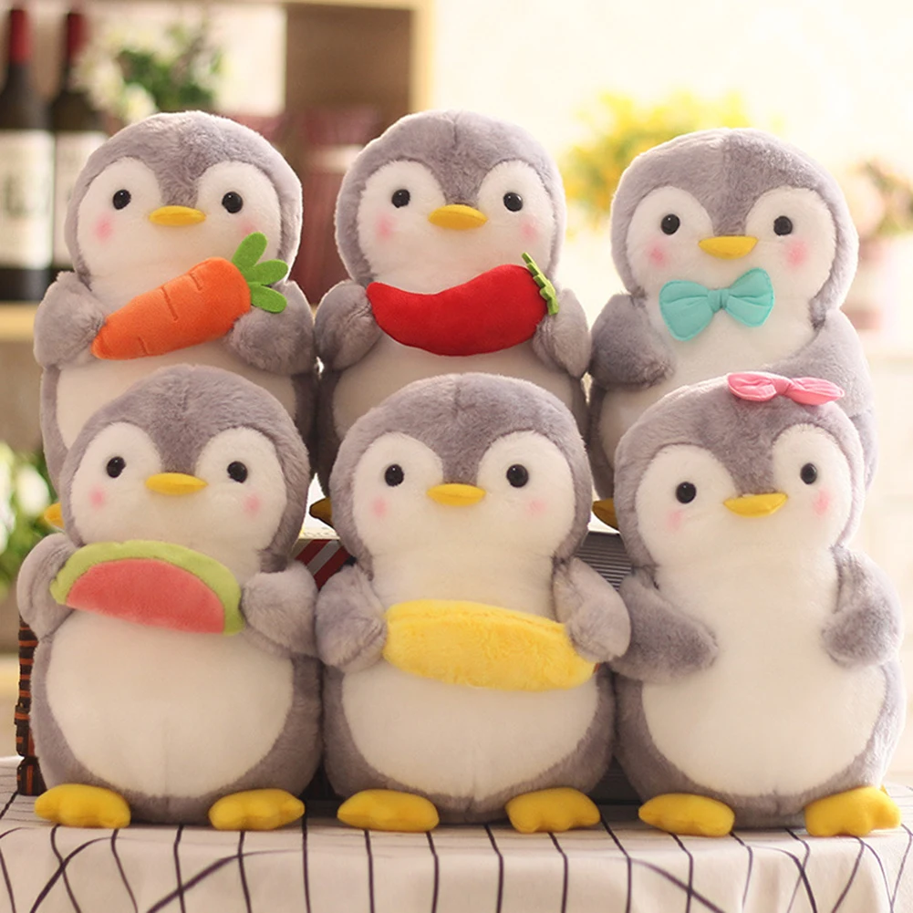 Gudrs Pingvīns, Hugging Augļu Plīša Pildījumu Lelle Bērniem Rotaļu Mājas Dekoru Valentīna mīksts materiāls, kas piemērots dāvanas Valentīna Dienā