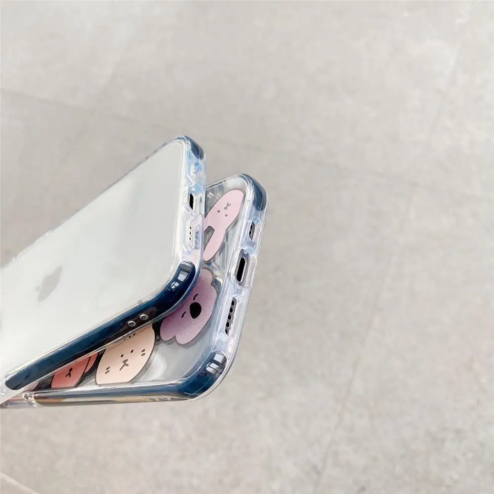 Gudrs Trušu Skaidrs, Gadījumā, iPhone 12 11 7 8 Plus XR XS X SE 2020. gadam Silikona Jauki Dzīvnieku, Suņu Vāciņš iPhone 12 Pro Max 12 Mini