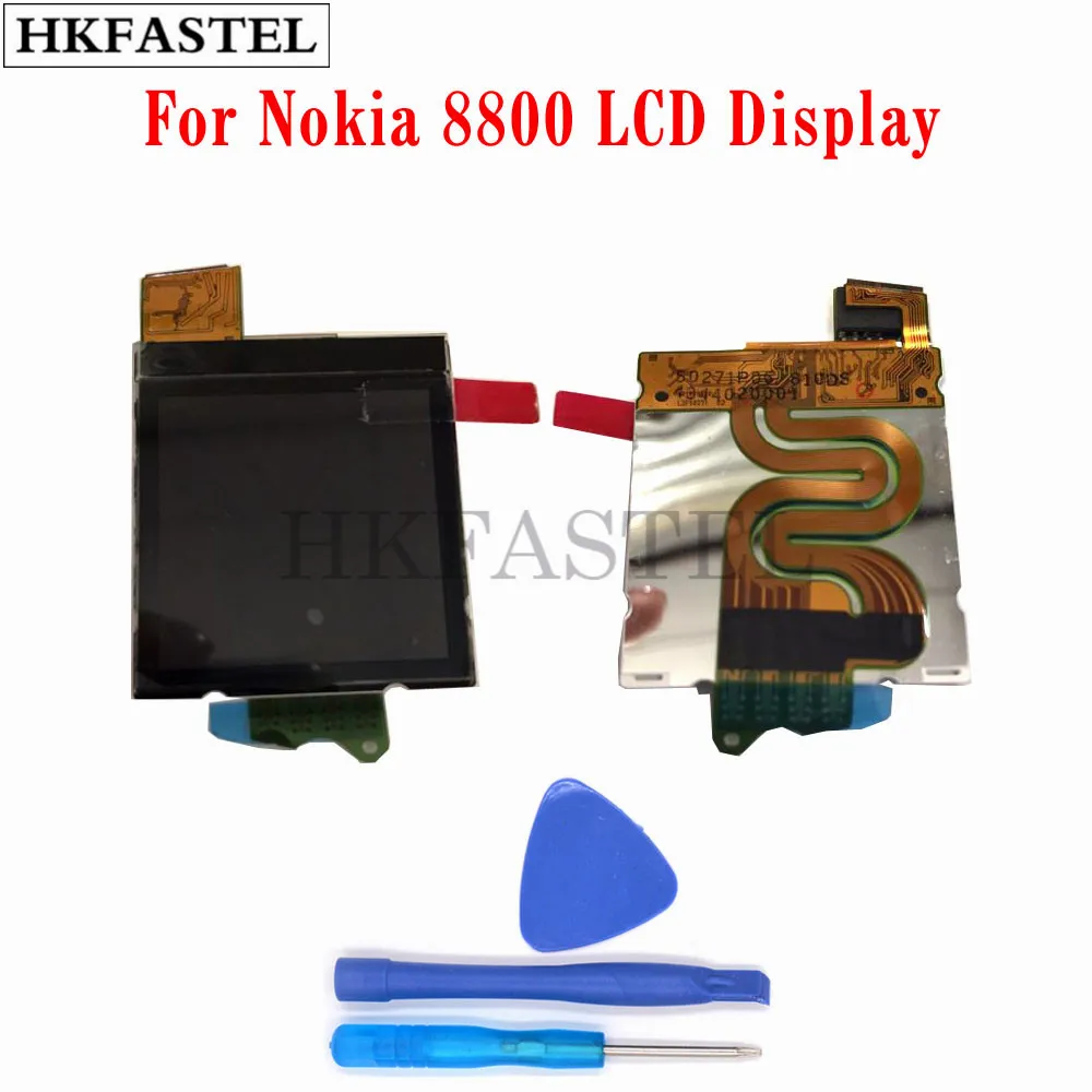 HKFASTEL Oriģinālu Mobilo telefonu LCD displejs Priekš Nokia 8800 LCD Ekrānu Digitizer Bez Flex Cable Rezerves daļas + Instrumenti