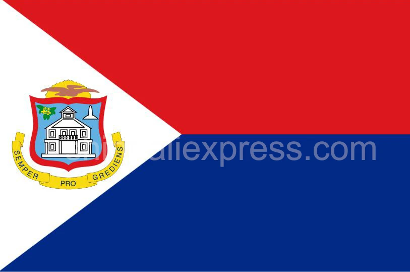 Holandes Karogu, Sint Maarten 3ft x 5ft Poliestera Banner Peld 150* 90cm Pasūtījuma āra