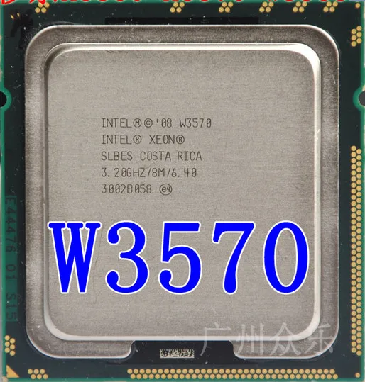 Intel Xeon W3570 w3570 CPU procesors 3.2 GHz LGA1366 8MB L3 Cache/Quad-Core/ server CPU Bezmaksas Piegāde