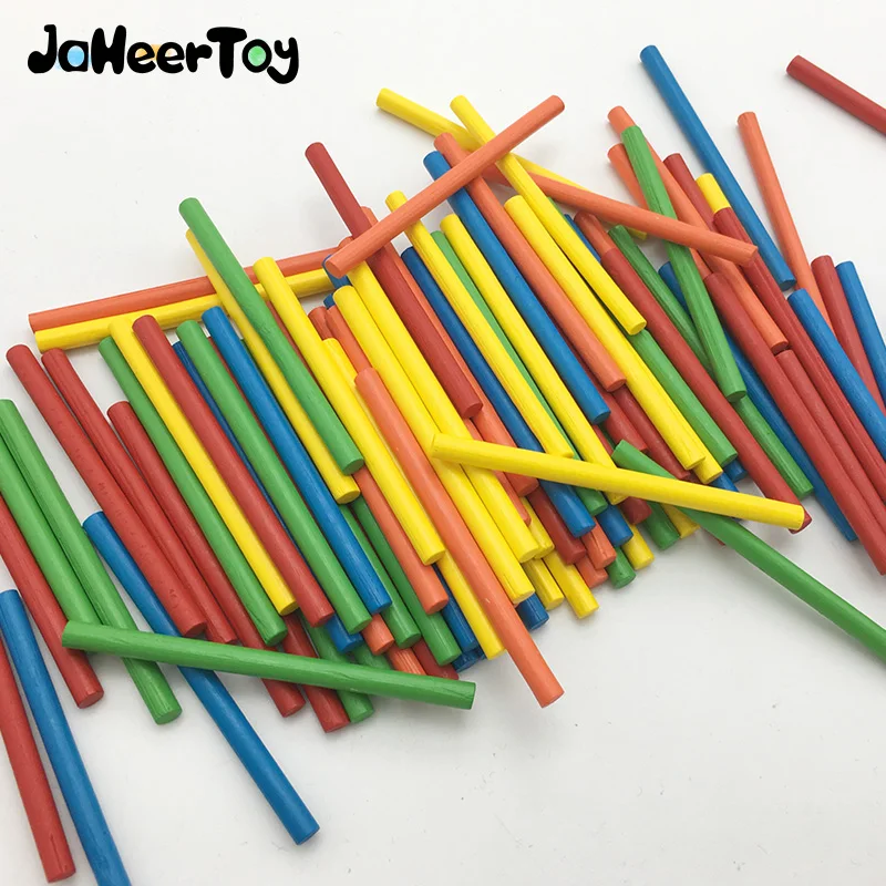 JaheerToy Bērnu Matemātiskās Rotaļlietas Bērniem, Koka Montessori Izglītības Rotaļlieta Attēlā Stick 3-4-5-6 Gadu Bērniem