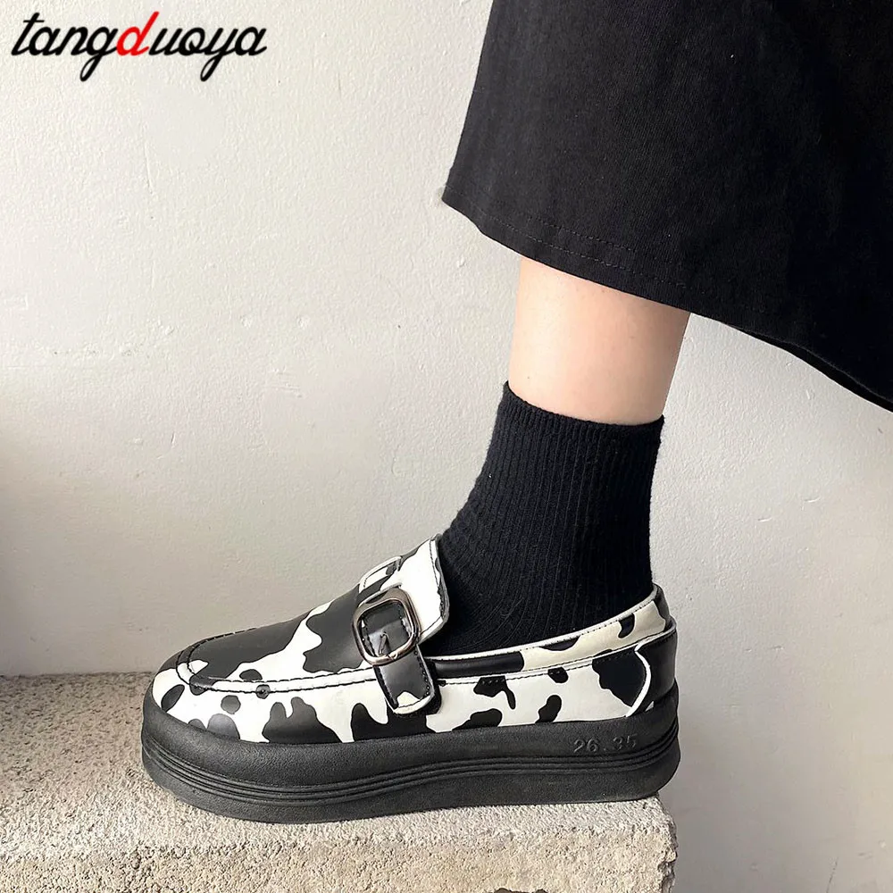 Japāņu Studentu Lolita Kurpes Sieviete Platforma Mary Janes Sprādze Cute kurpes Govis Cosplay LoliShoes Sieviete Kawaii Kurpes ir 2021.