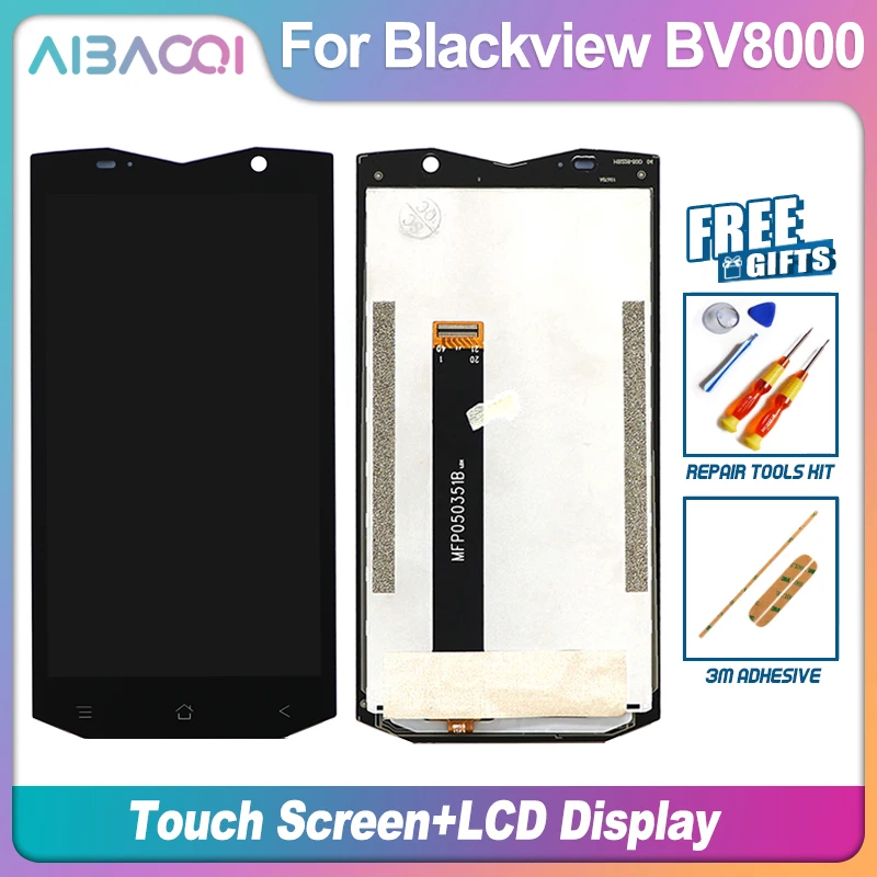 Jaunas Oriģinālas 5.0 Collu Touch Screen+1920x1080 LCD Displejs+Karkasa Montāža Nomaiņa Blackview BV8000/BV8000 Pro Android 7.0