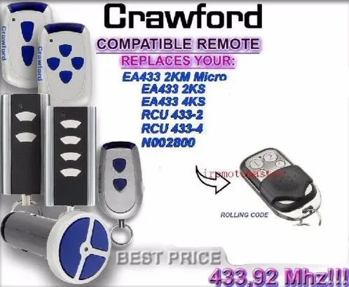 JAUNS Crawford EA433 2KM MIKRO,EA433 2KS RCU433 saderīgu attālās vadības nomaiņa bezmaksas piegāde