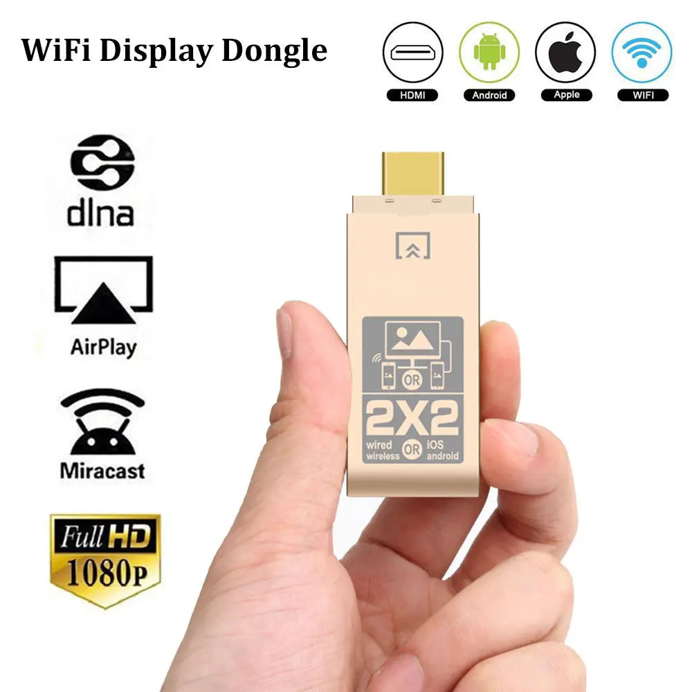 Karstā Nodarbojas Bezvadu Displejs WiFi Dongle 2.4 GHz TV Stick Miracast Airplay DLNA Adapteris Smart Tālruņiem un Tabletēm Uz HDTV
