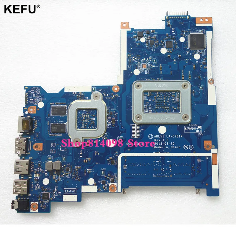 KEFU Augstas Kvalitātes Portatīvo datoru Mātesplati Par HP Notebook 15-AF Sērijas ABL51 LA-C781P 813971-501 Ar A8-7410 CPU R5M330 2 GB GPU