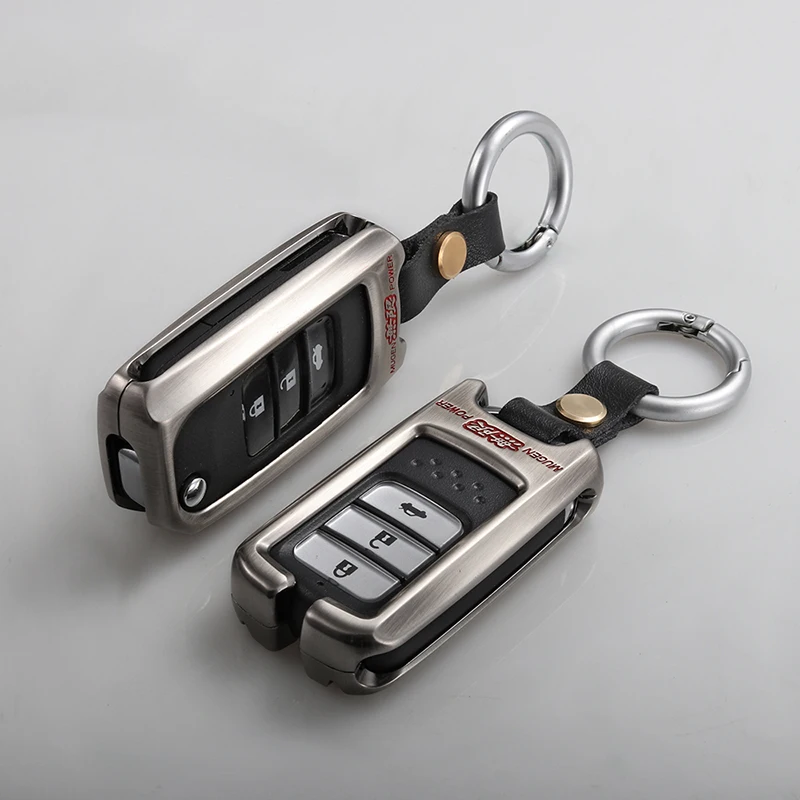 Keychain Cinka sakausējuma Auto Atslēgu Gadījumā, Honda Fit Džeza Accord, Civic CR-V XRV Pilots