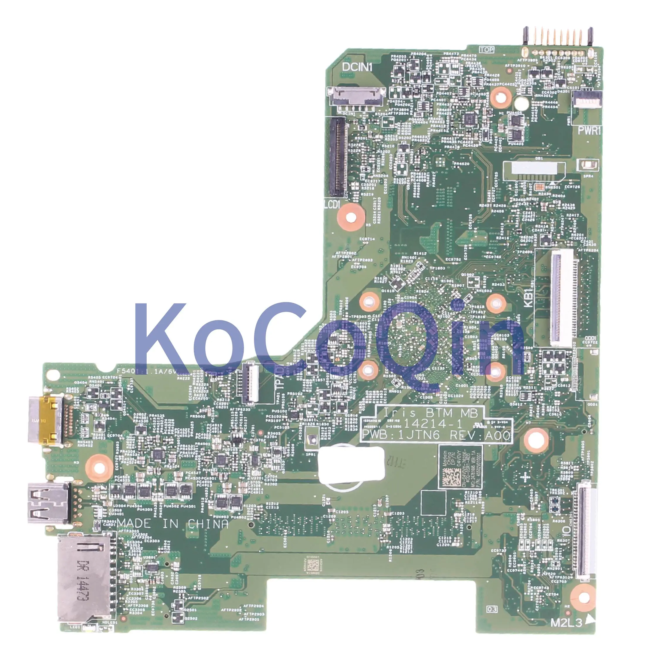 KoCoQin Klēpjdators mātesplatē DELL Inspiron 3451 3452 N3540 SR1YW Mainboard 14214-1 KN-04V0VY 04V0VY Pentium CPU