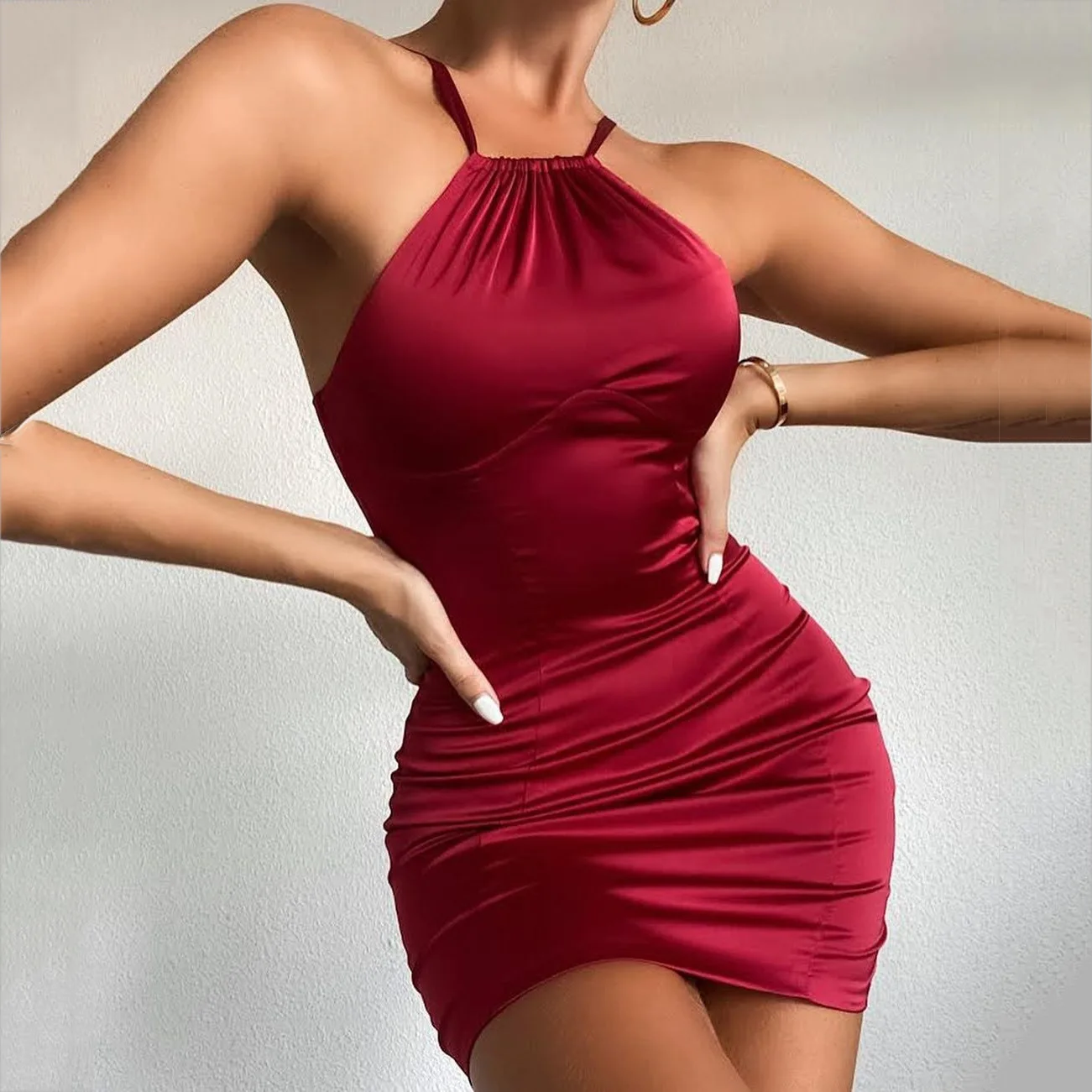 Kundze apģērbu OWLPRINCESS 2020. gada Rudenī Jaunā Modes Kroku Zeķu Kleita tīrtoņa krāsu linga izšūšanas kleita