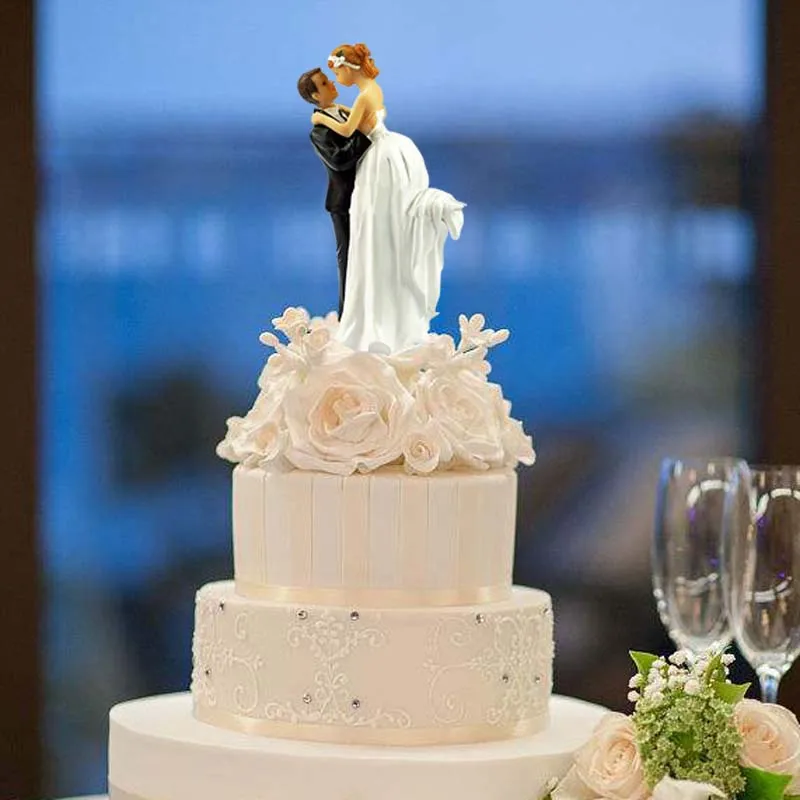 Līgava Līgavainis Kūka Topper Kāzu Saderināšanās Jubileja Zvērests Atjaunošanas Līgavas Dušas galda centrālais Top kūka apdare dāvanu