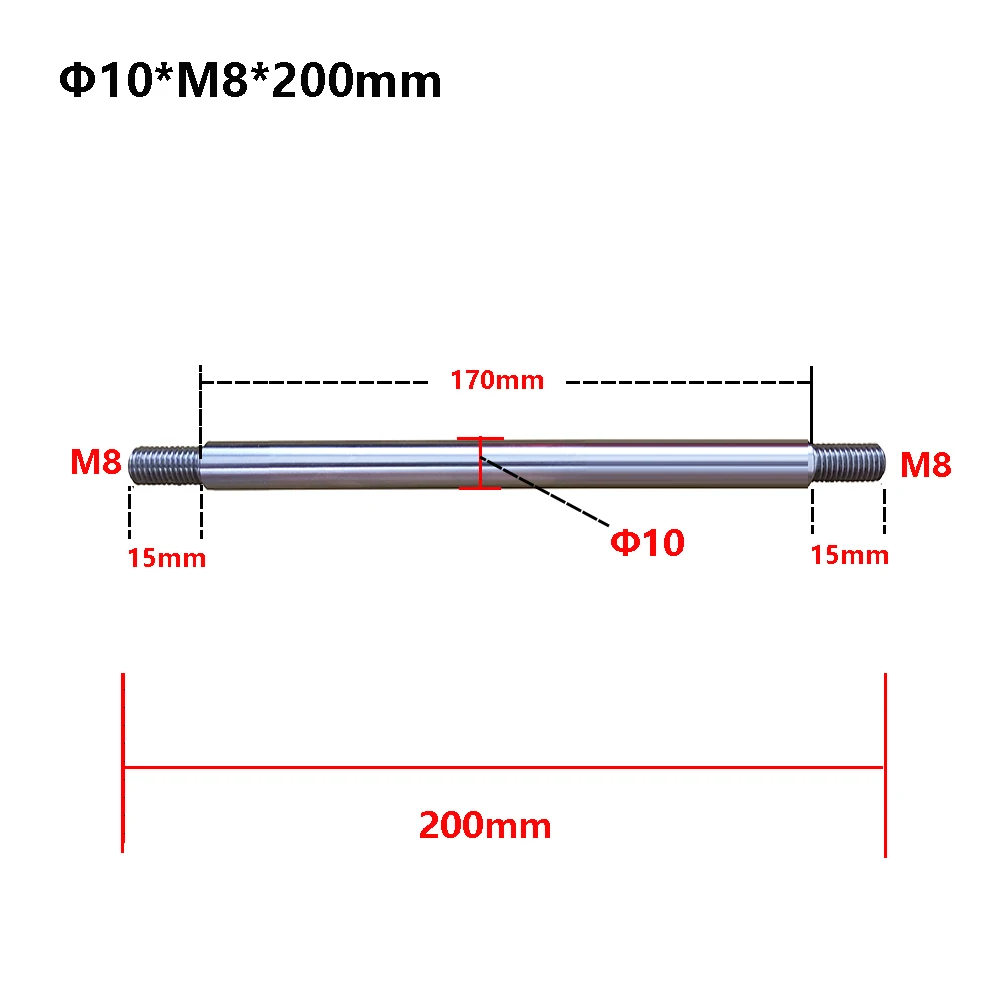 M8 Φ10 200/300mm Iekšdedzes Mehānisms, Teleskopiskie Optiskās Ass Motoru Lineāro Gultņu Optiskās Ass Šūpuļzirgs Sviru Taisnu Vārpstu