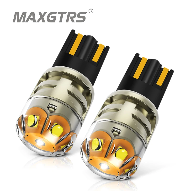 MAXGTRS 2x LED T10 W5W LED Spuldzes 194 168 3030 dienas gaitas lukturi Auto Auto Sidemarker Autostāvvieta Platums Interjera Dome Gaismas galda Lampas 12V