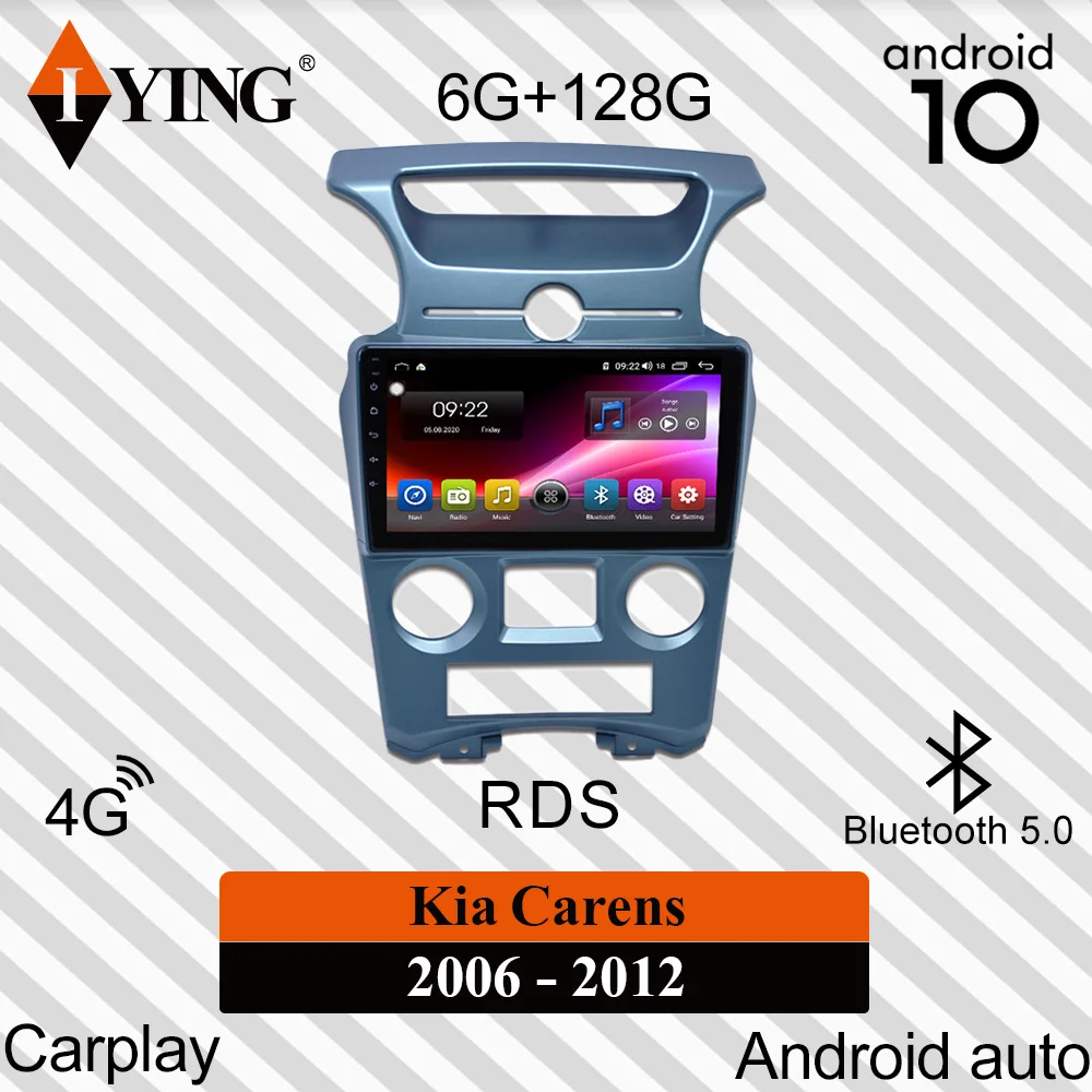 MELO Bezvadu Apple Carplay Par Kia carens 2006-2012 Auto Radio Multimediju Video Atskaņotājs Navigācija GPS DSP Android10 Nav 2din dvd