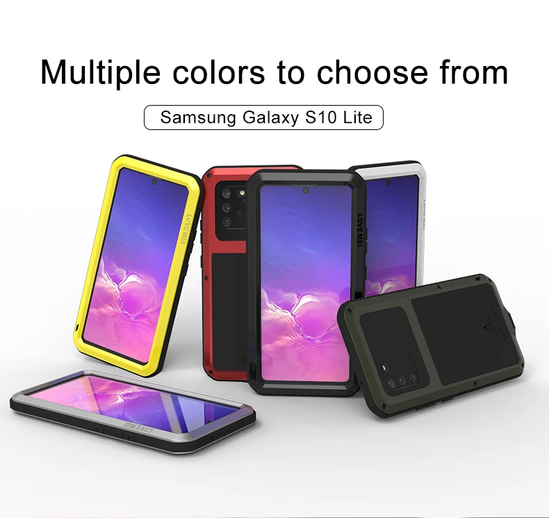 Metāla Case For Samsung Galaxy S10 Lite Gadījumā, Triecienizturīgs Vāks 360 Pilna Ķermeņa Aizsardzības Bruņas Case for Samsung A91 M80S Gadījumā