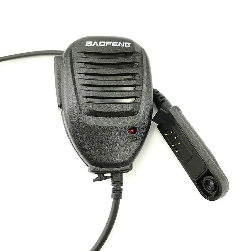 Mikrofons Walkie Talkie Mic W/ 360° Klipus Ūdensizturīgs Par Baofeng UV-9R