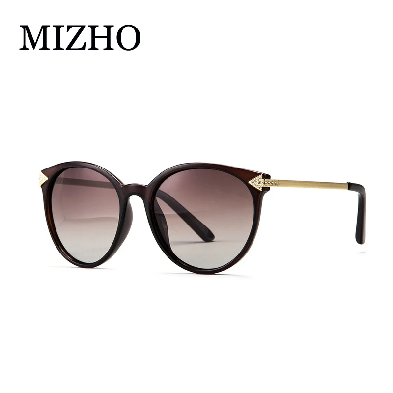 MIZHO Zīmola Mākslīgo Kristālu Rotājumu Modes Nelielu Kaķu acu Saulesbrilles Sieviešu Polarizētās UV400 Dizainers Luksusa Augstas Kvalitātes 2019