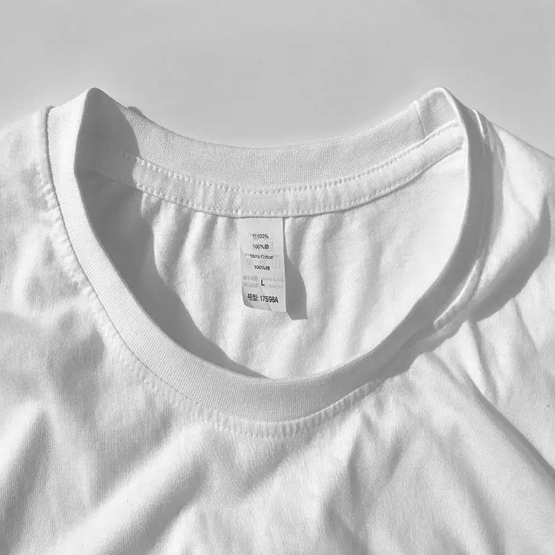 Modes Krāsu Septiņas Daļa Piedurknēm t-krekls ar Apaļu Apkakli Pilnu Kokvilnas T krekls Apģērbs Brīvs T-Krekli M-XL