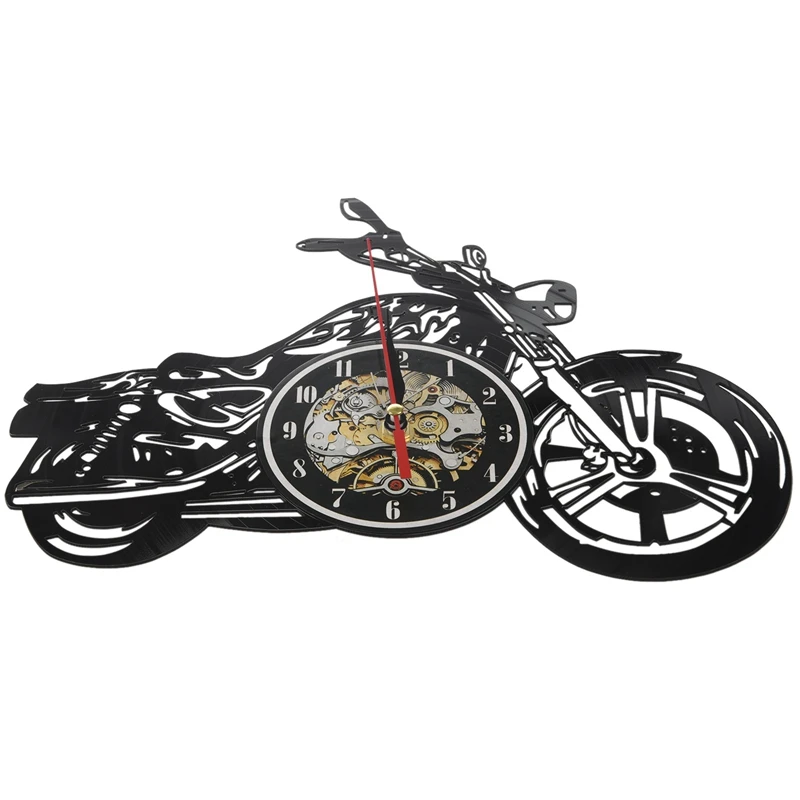 Motociklu akrila Ieraksts Sienas Pulkstenis Motociklu Laiku Pulksteņi Skatīties Māja Motociklu Sienas Mākslas Dekoru Pulkstenis