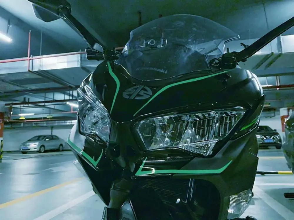 Motociklu aptecētājs uzlīmes uzlīmes ķermeņa uzlīmēm, atstarojošās uzlīmes Kawasaki Ninja400 H2 H2SX