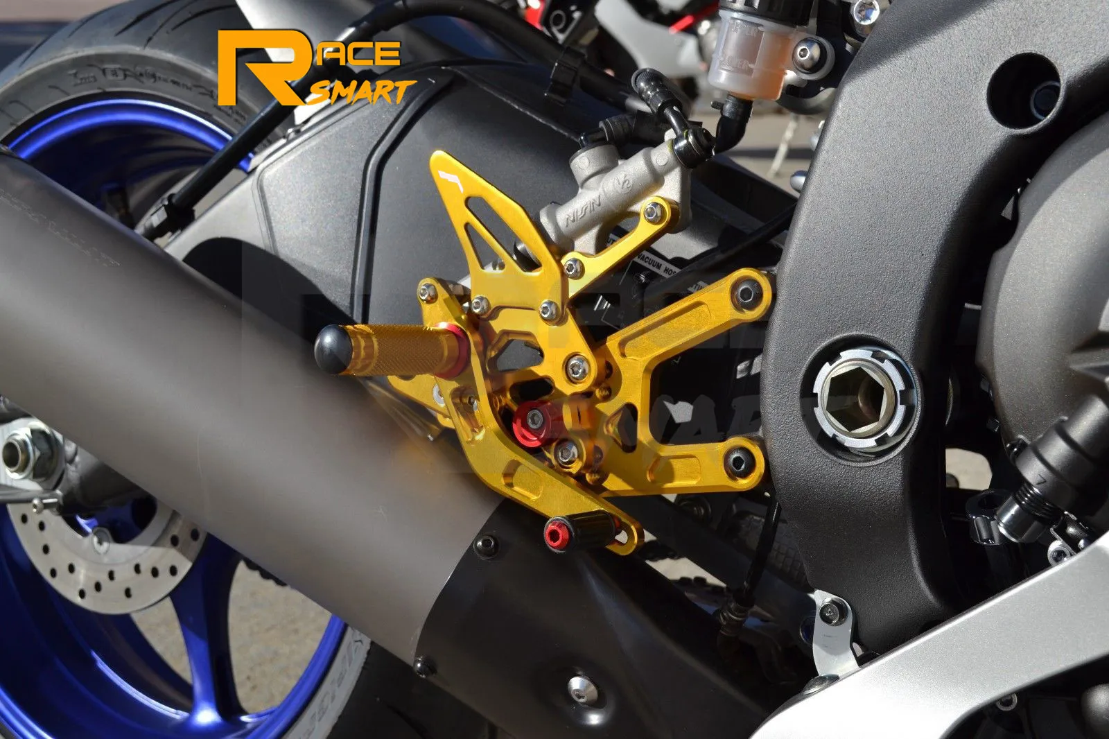 Motociklu CNC Regulējams Rearset Rider Aizmugures Komplekti Kāju Pēdas Naglas Par YAMAHA YZF R6 2006-2016 YZF-R6 YZFR 2007 2008 2009