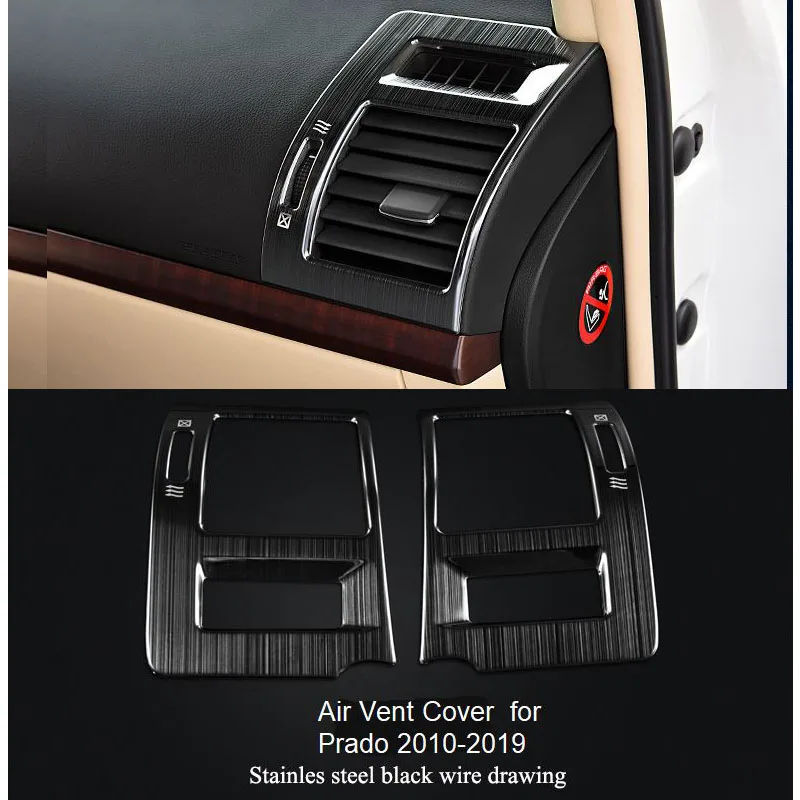 Nerūsējošā tērauda gaisa conditon ventilācijas izvads vāka uzlīmes apdares auto-stils 