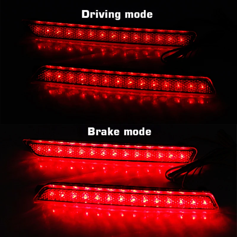 Niscarda 2GAB LED Aizmugures Buferi Atstarotājs Gaismas Sarkanās Automašīnas Braukšanas Bremžu Miglas Apdares Molding lukturu Priekš Mazda 3 2004. - 2009. gadam