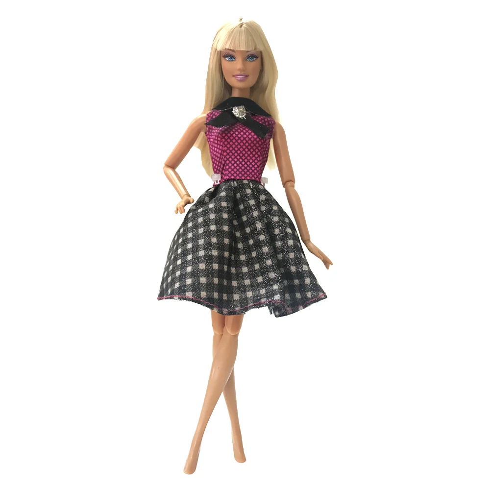 NK 5 Gab Jaunākās Lelle Kleita Skaisti Roku Puse ClothesTop Modes Kleita Barbie Noble Lelle Labāko Bērns Meitenes'Gift 005