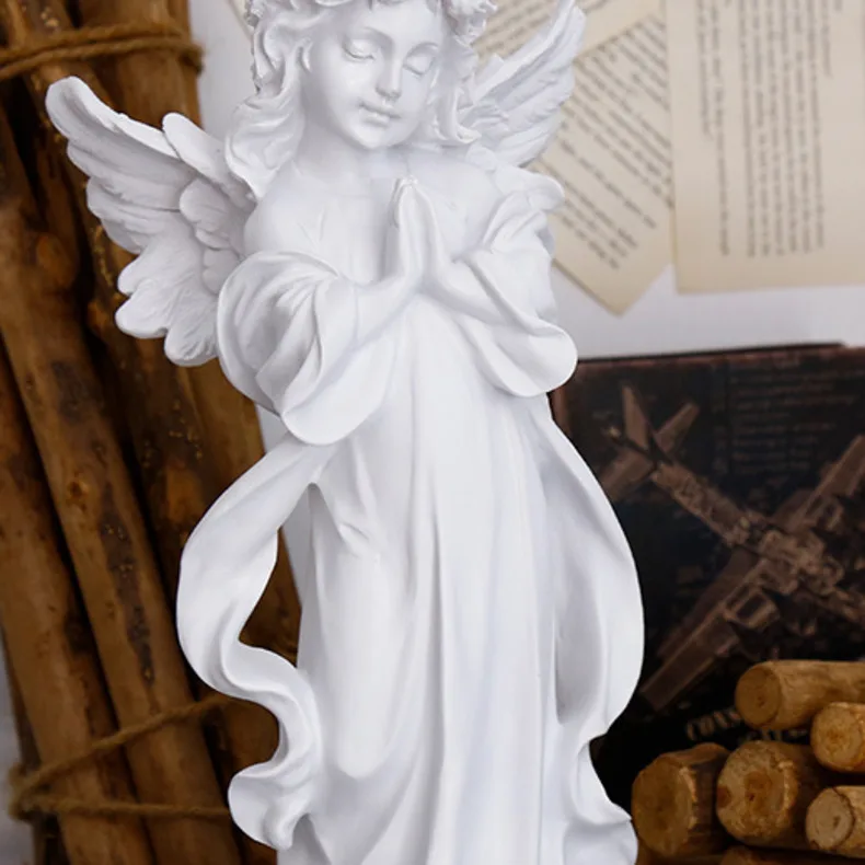 Nordic Style Jauki Fejas Eņģeļiem Lūgšanu Eņģelis Apdare Figūriņas Suvenīri Home Dekorēšanas Kāzu Dāvanas