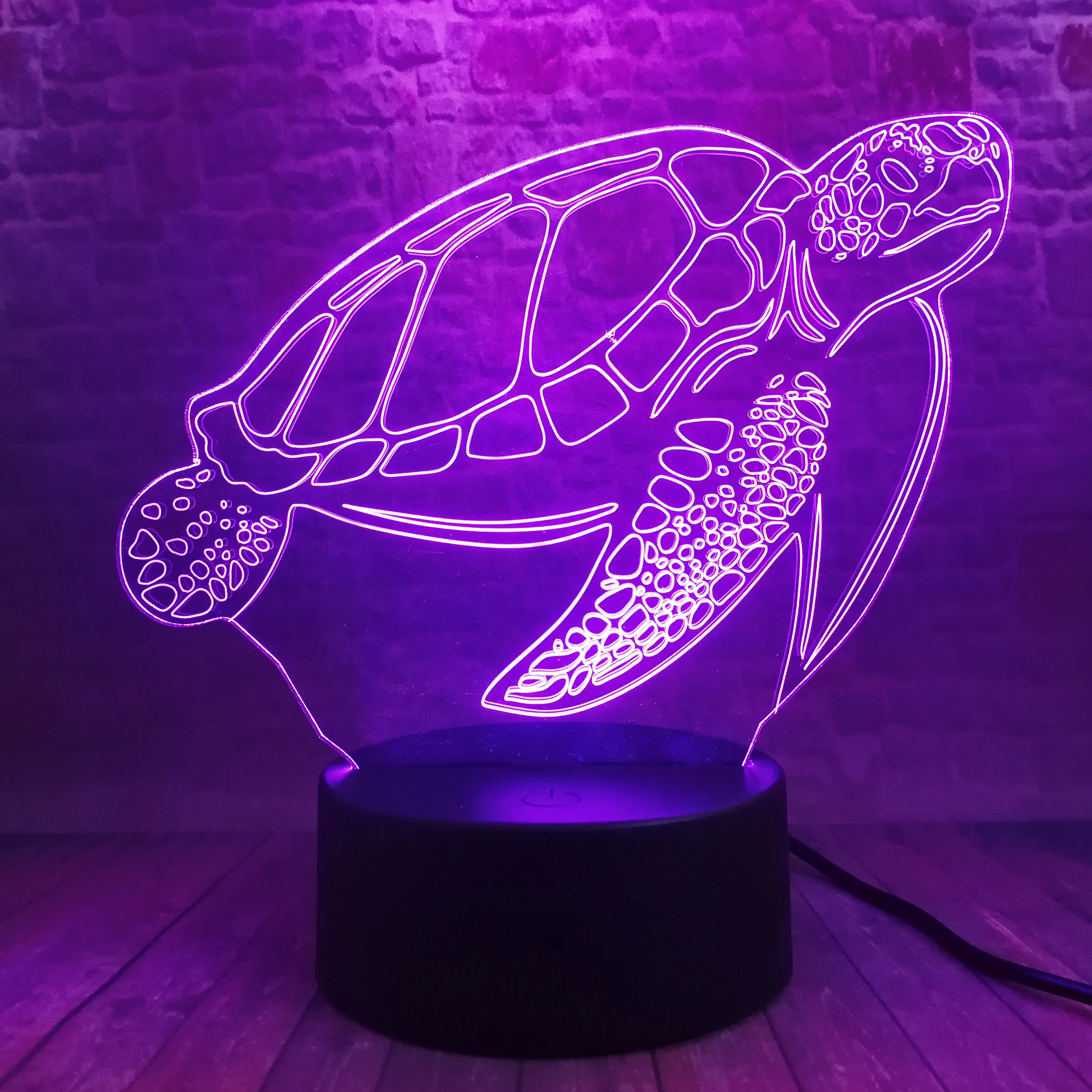 Okeāna Jūras Bruņurupuču Audzētavas Nakts Gaisma Smieklīgi Smart 7 Krāsas, Mainīt USB Powered Bērnu Bērni Guļamistabas Lampa Zēni, Bērnu Ziemsvētki Rotaļlietas Dekori