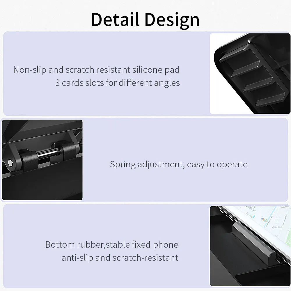 Paneļa Mobilo Telefonu Turētājs Auto Regulējams Stiprinājums Turētājs Mobilais Telefons Telefons Turētāja Statīvs Mobilajiem iPhone Xiaomi