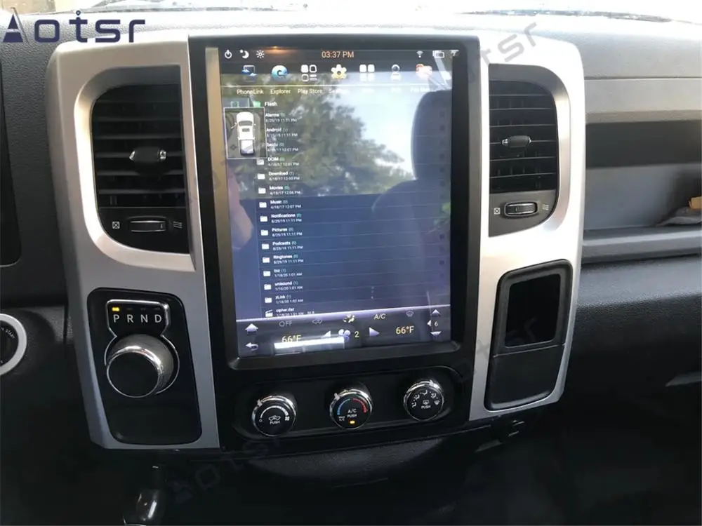 Par Dodge RAM 1500 2500 3500 Android 9.0 64GB Tesla stila Automašīnas Multimediju Atskaņotājs, GPS Navigācija, Auto Radio, magnetofons Galvas Vienības