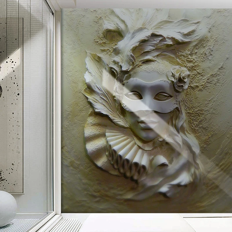Pasūtījuma Sienas Tapetes 3D Stereoskopiskās Reljefs Slēpjas Skaistums Abstract Art Sienas Gleznojums, Dzīvojamā Istaba Ieejas Guļamistaba Tapetes
